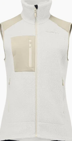 Norrøna Women's Trollveggen Warm3 Vest Whisper White/oatmeal