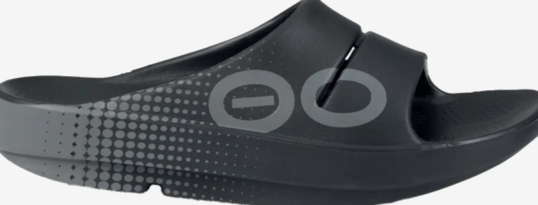 OOFOS OOahh Sport Slide Black Matrix