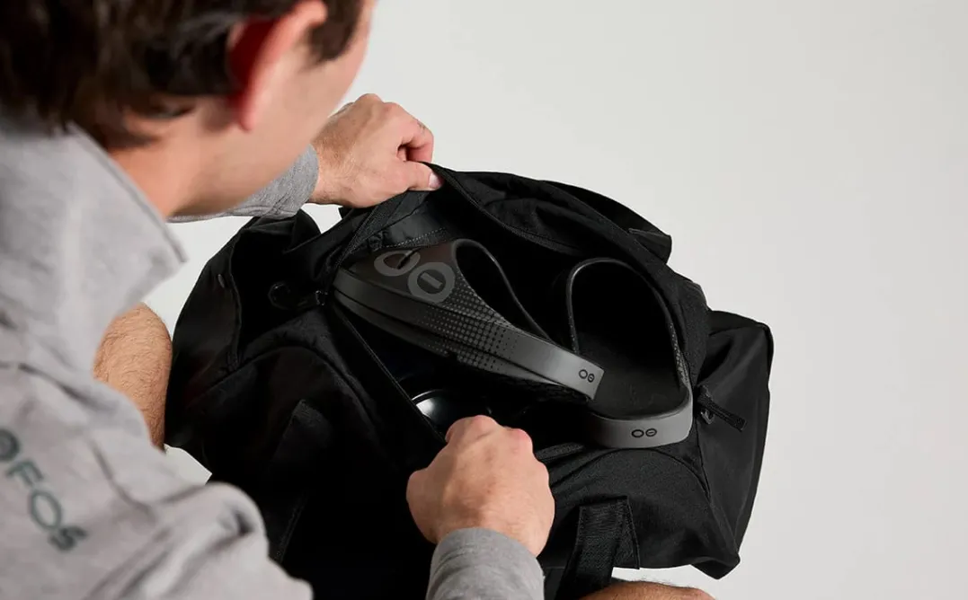 OOFOS OOahh Sport Slide Black Matrix