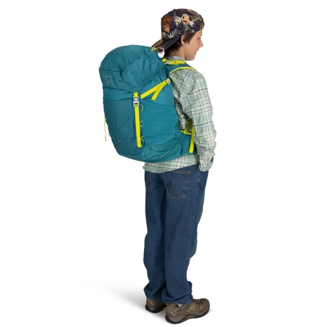 Osprey Kids' Jet 28 Green Canopy/Limeline Green