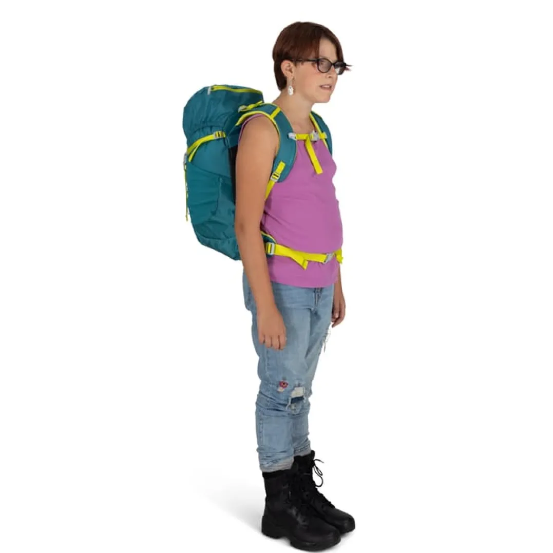 Osprey Kids' Jet 28 Green Canopy/Limeline Green