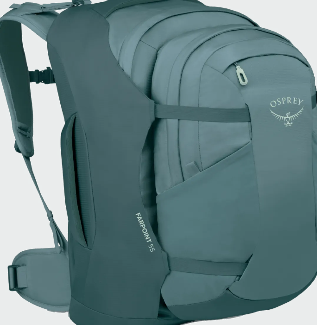Osprey Men's Farpoint 55 Cascade Blue/Torrent Blue