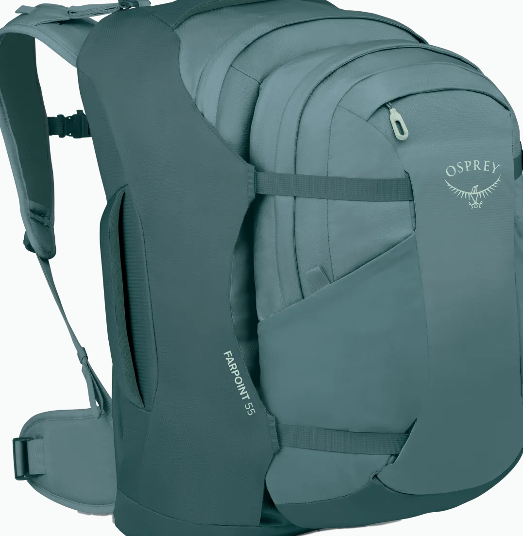 Osprey Men's Farpoint 55 Cascade Blue/Torrent Blue