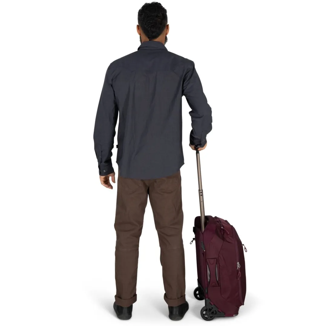 Osprey Ozone Carry On 2 Wheel Moody Burgundy