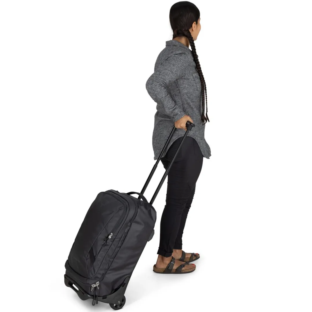Osprey Transporter Wheeled Carry On Raven Black/black