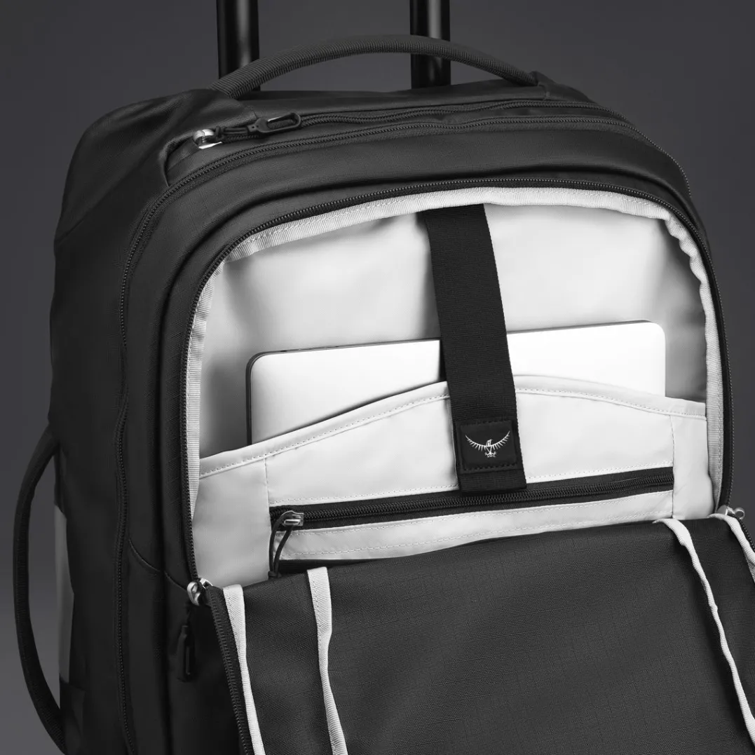 Osprey Transporter Wheeled Carry On Raven Black/black