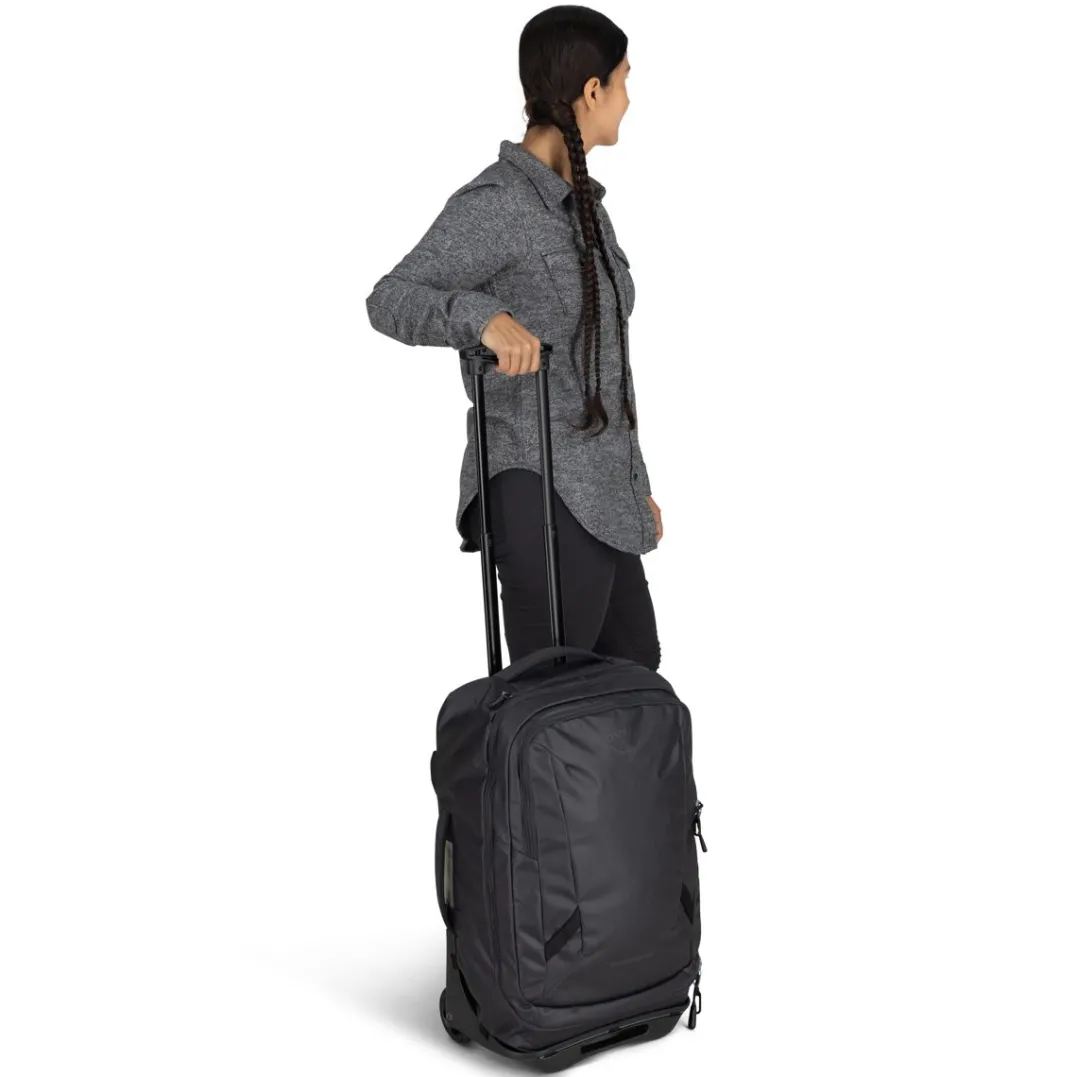 Osprey Transporter Wheeled Carry On Raven Black/black