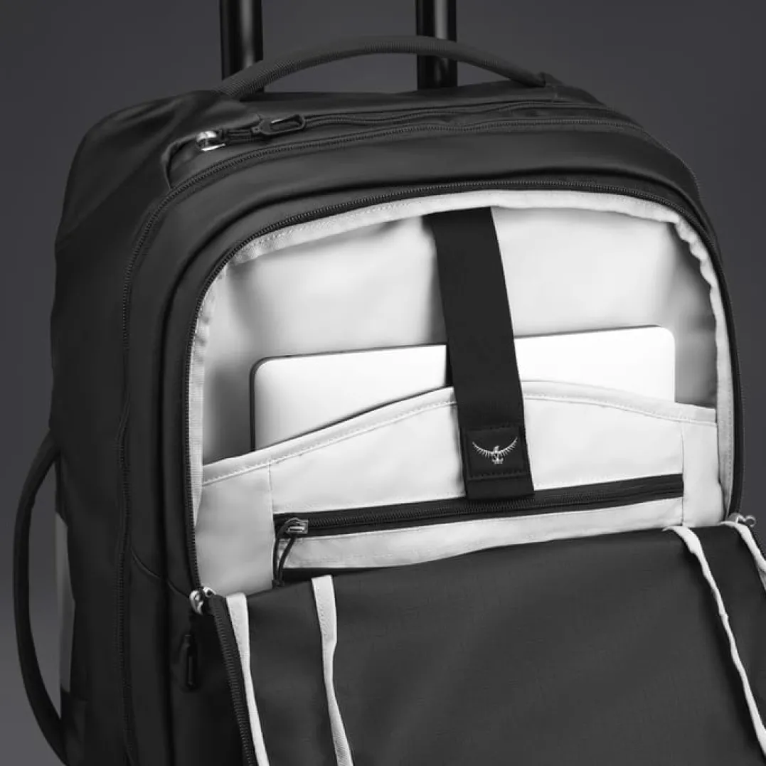 Osprey Transporter Wheeled Carry On Raven Black/black