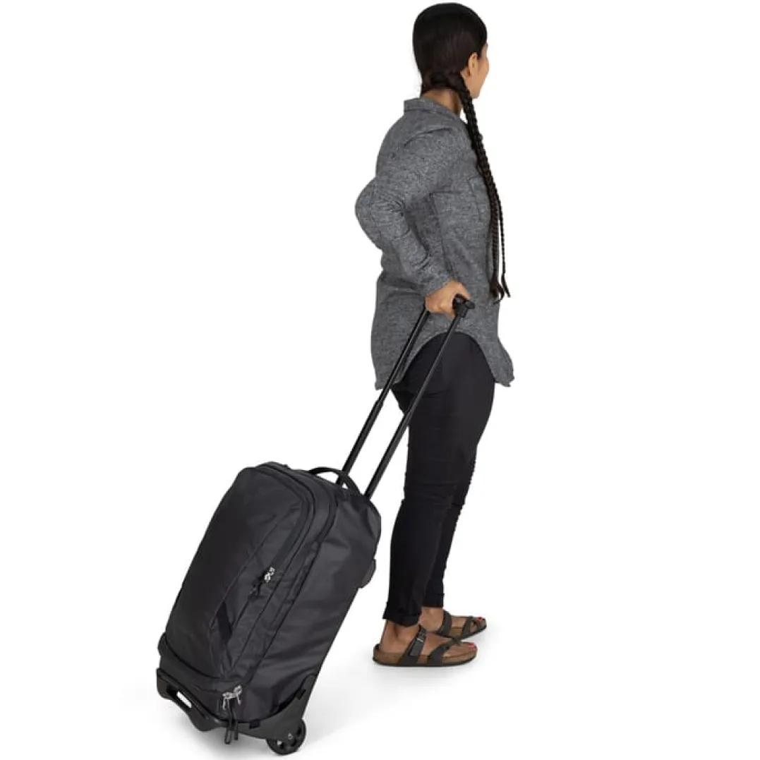Osprey Transporter Wheeled Carry On Raven Black/black