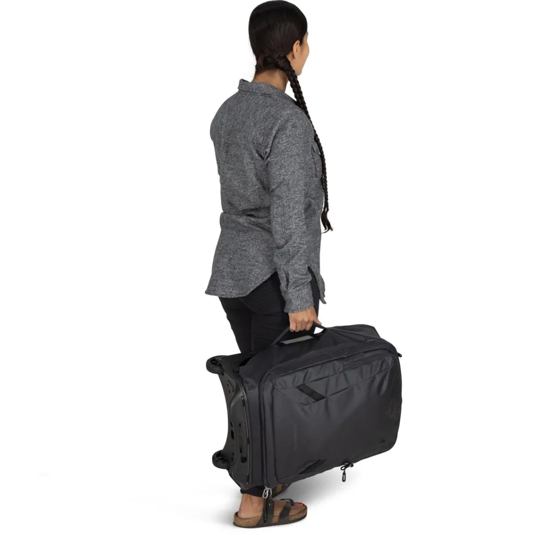 Osprey Transporter Wheeled Carry On Raven Black/black