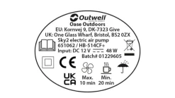 Outwell Sky2 Pump 12v/230v Navy