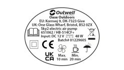 Outwell Sky2 Pump 12v/230v Navy