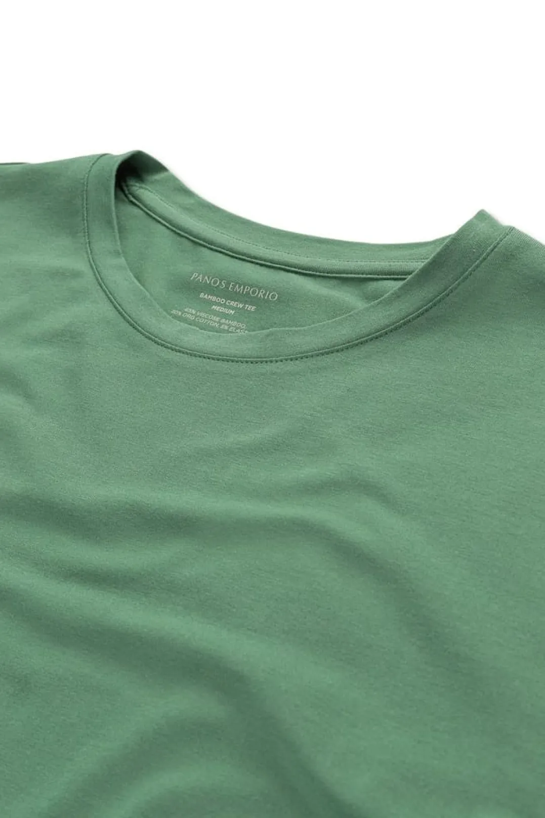 Panos Emporio PE BAMBOO/COTTON TEE CREW Earth green