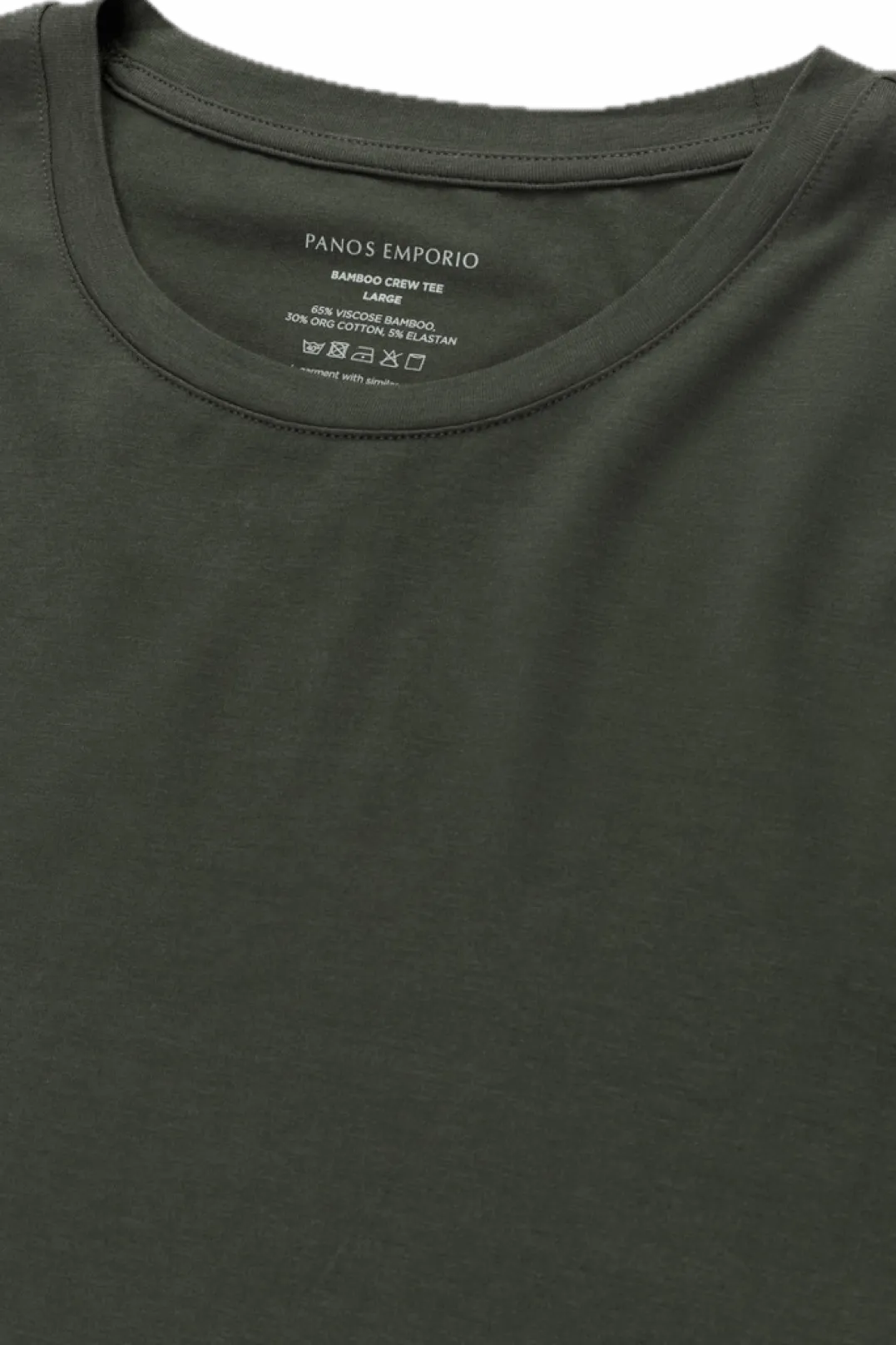Panos Emporio PE BAMBOO/COTTON TEE CREW Tarmac