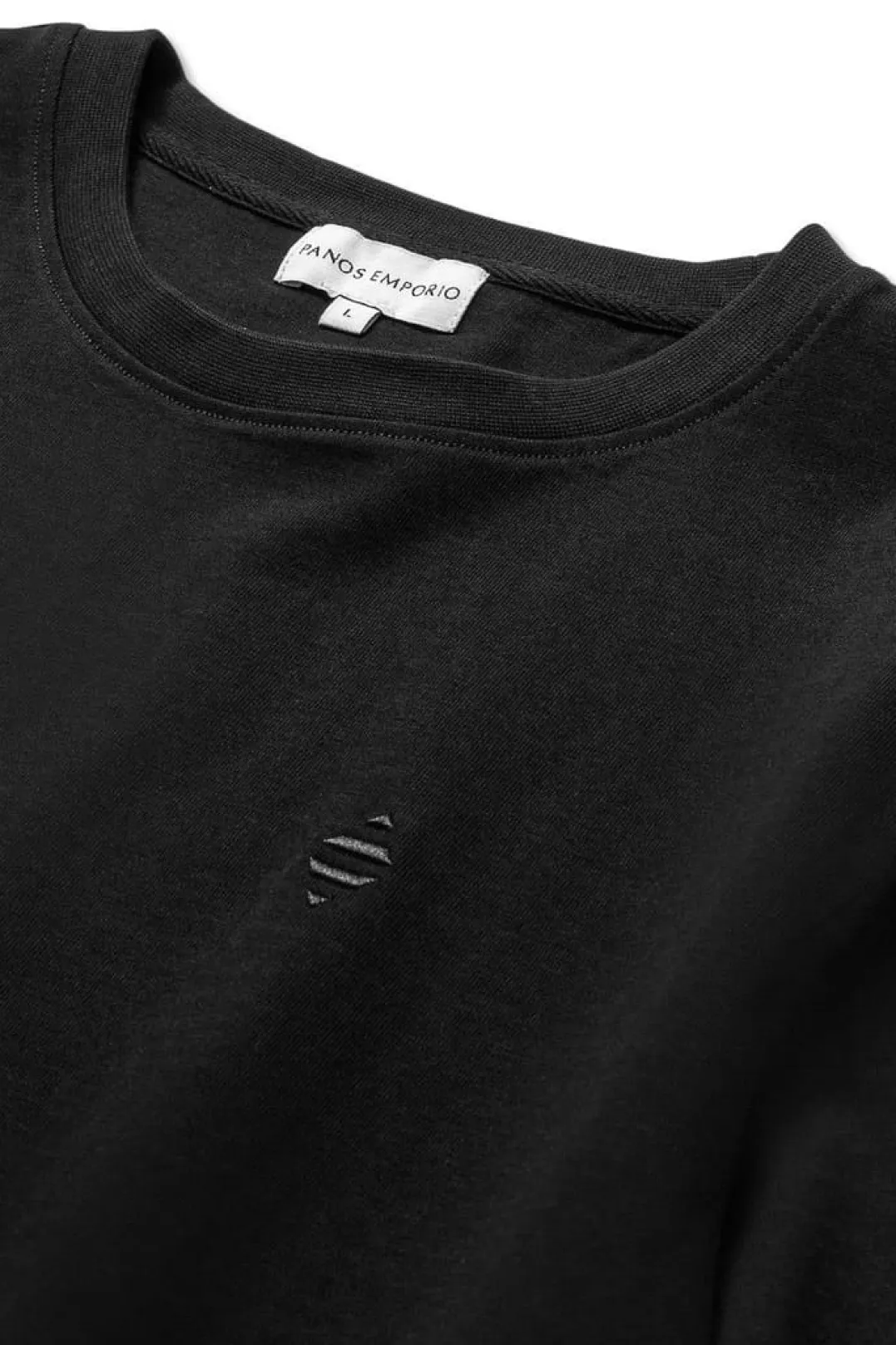 Panos Emporio PE ELEMENT TEE ORGANIC COTTON BLACK