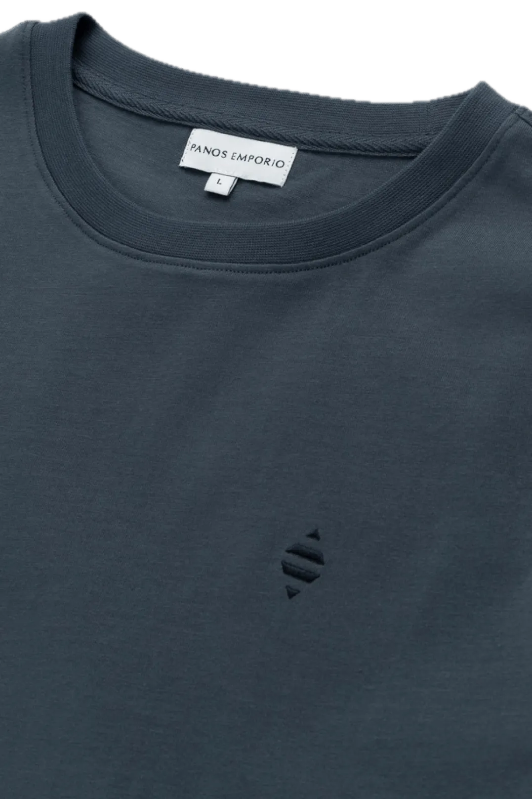 Panos Emporio PE ELEMENT TEE ORGANIC COTTON Asphalt