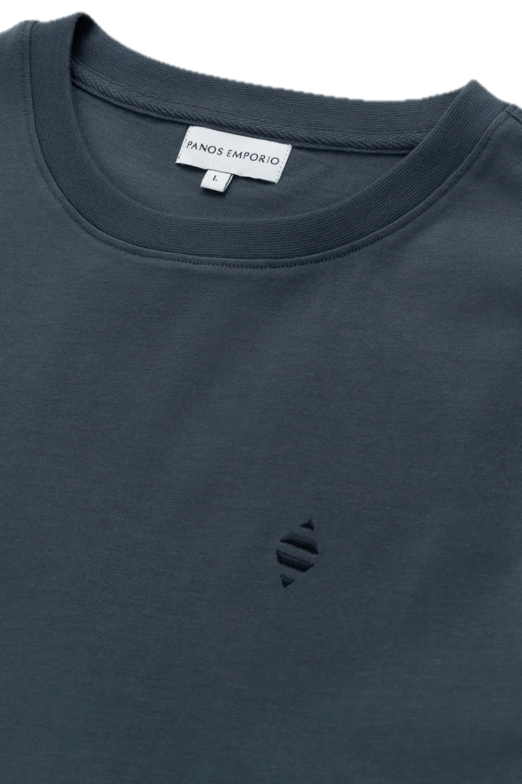 Panos Emporio PE ELEMENT TEE ORGANIC COTTON Asphalt