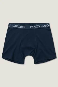 Panos Emporio 3pk Base Bamboo Boxer Navy/lipstick Red/water