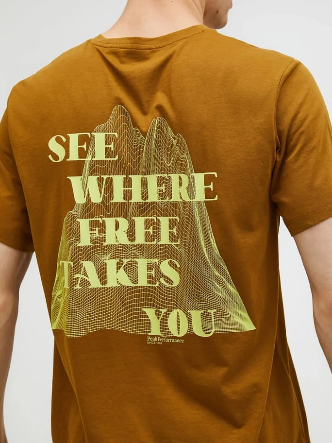 Peak Performance M Explore Graphic Tee Earthy Summit