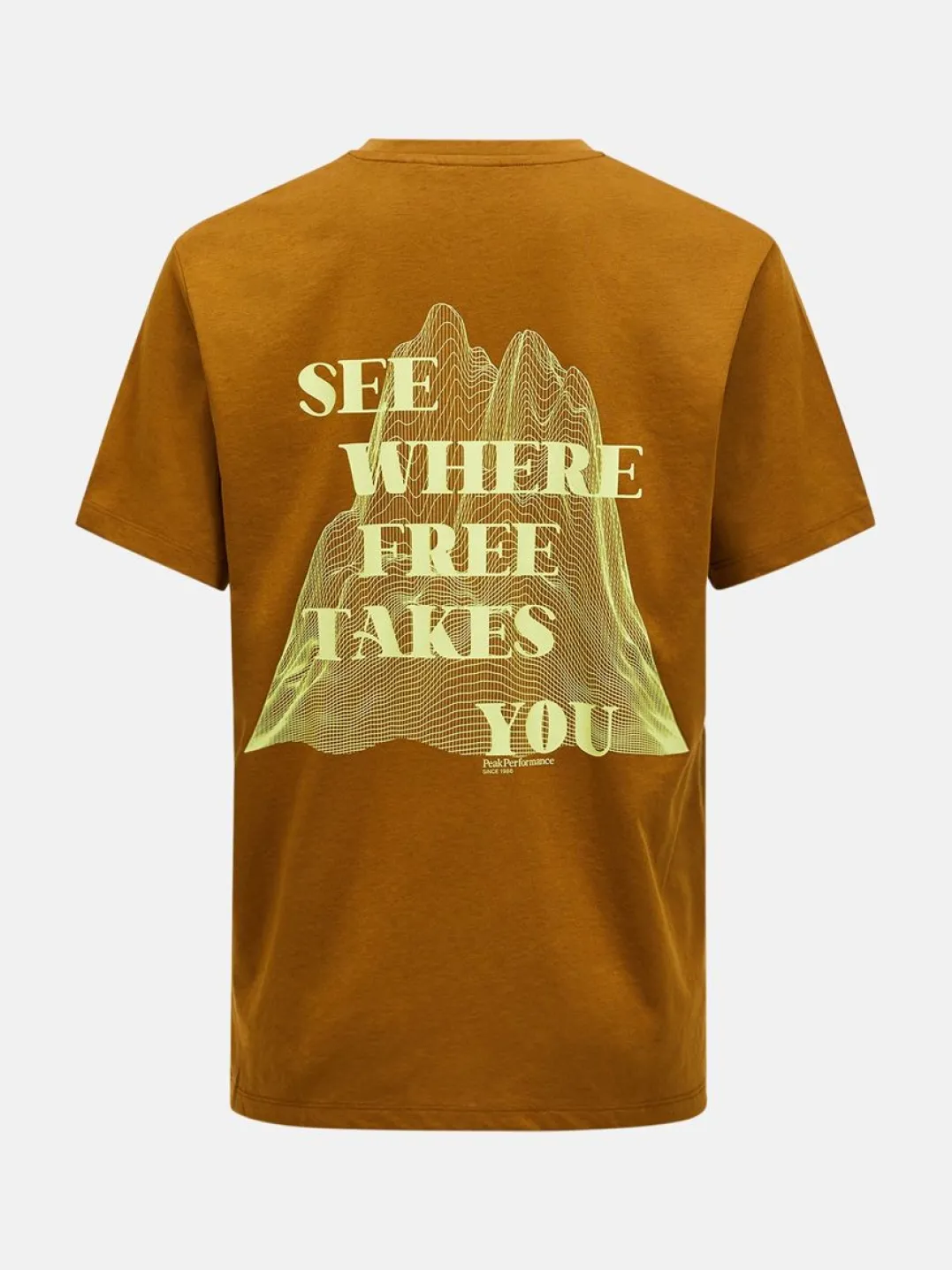 Peak Performance M Explore Graphic Tee Earthy Summit