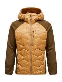 Peak Performance M Helium Down Hybrid Hood Sierra Sand/Meadow Moss