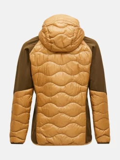 Peak Performance M Helium Down Hybrid Hood Sierra Sand/Meadow Moss
