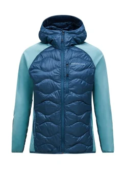 Peak Performance M Helium Down Hybrid Hood Mountain Lake/Deluded Vision