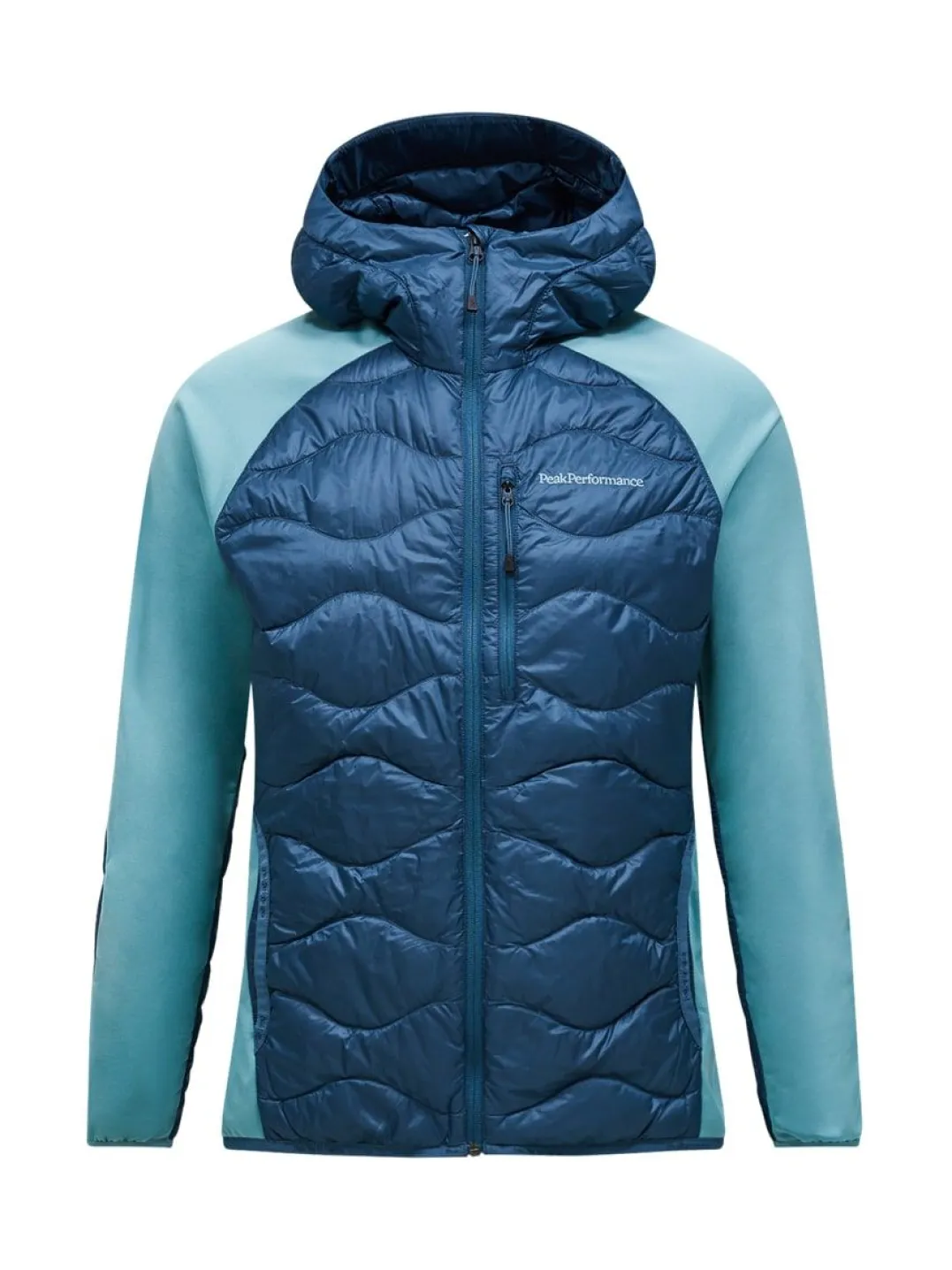 Peak Performance M Helium Down Hybrid Hood Mountain Lake/Deluded Vision