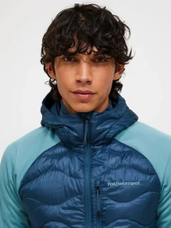 Peak Performance M Helium Down Hybrid Hood Mountain Lake/Deluded Vision