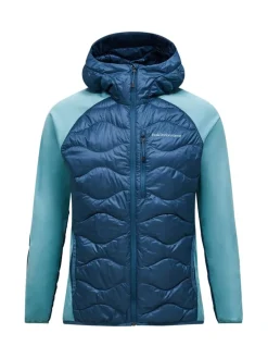 Peak Performance M Helium Down Hybrid Hood Mountain Lake/Deluded Vision