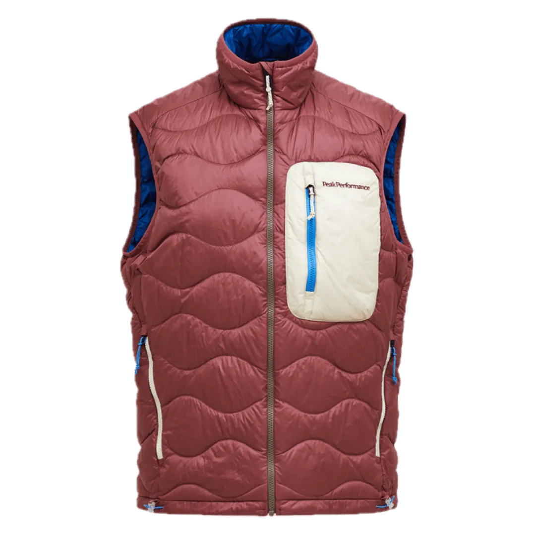 Peak Performance M Helium Utility Down Vest Wild Rouge