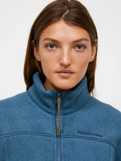 Peak Performance W Fleece Zip Cardigan Mountain Lake