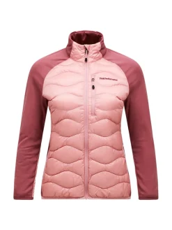 Peak Performance W Helium Down Hybrid Jacket Warm Blush