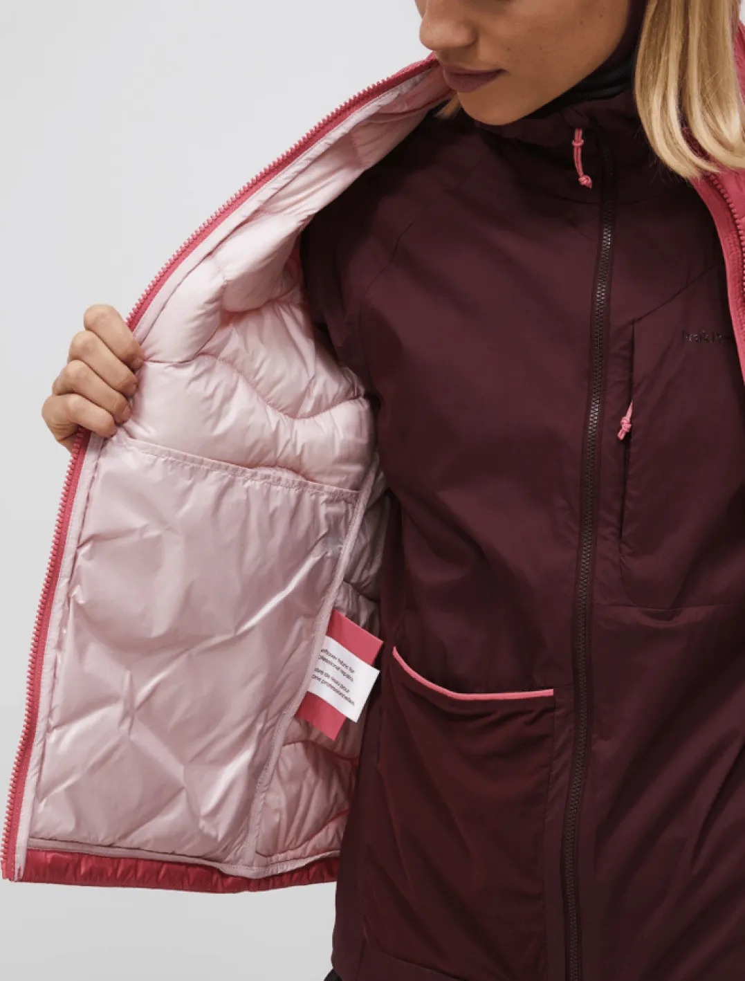Peak Performance W Helium Utility Down Vest Mountain Blush/porto/