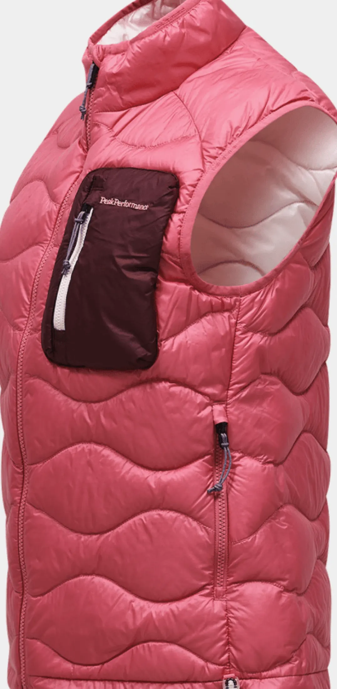 Peak Performance W Helium Utility Down Vest Mountain Blush/porto/