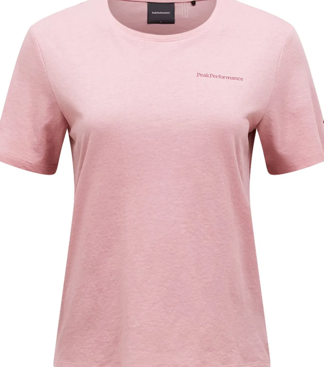 Peak Performance Women's Explore Logo Tee Warm Blush