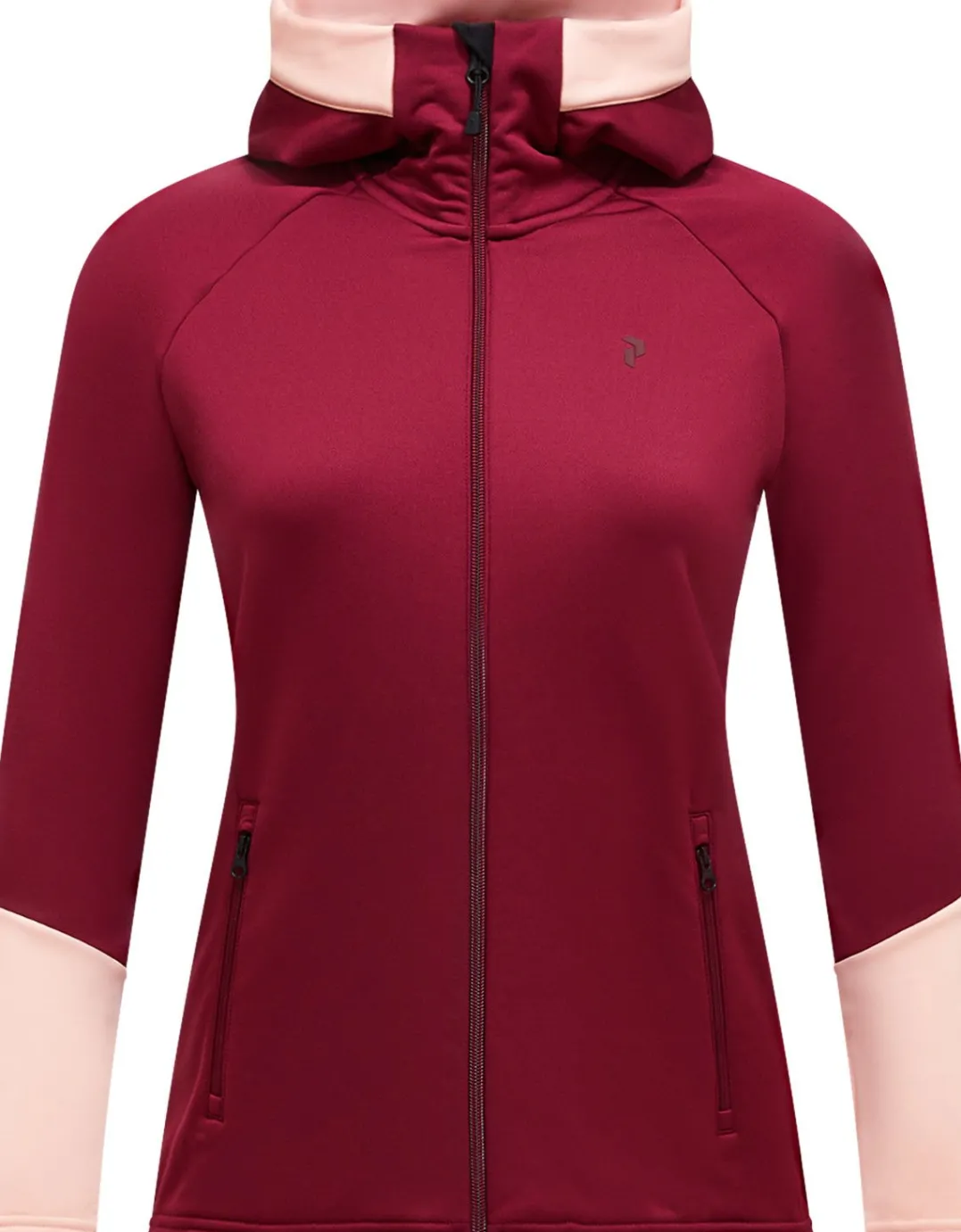 Peak Performance Women's Rider Essentials Zip Hood Vertical Zenith/peach Fuzz