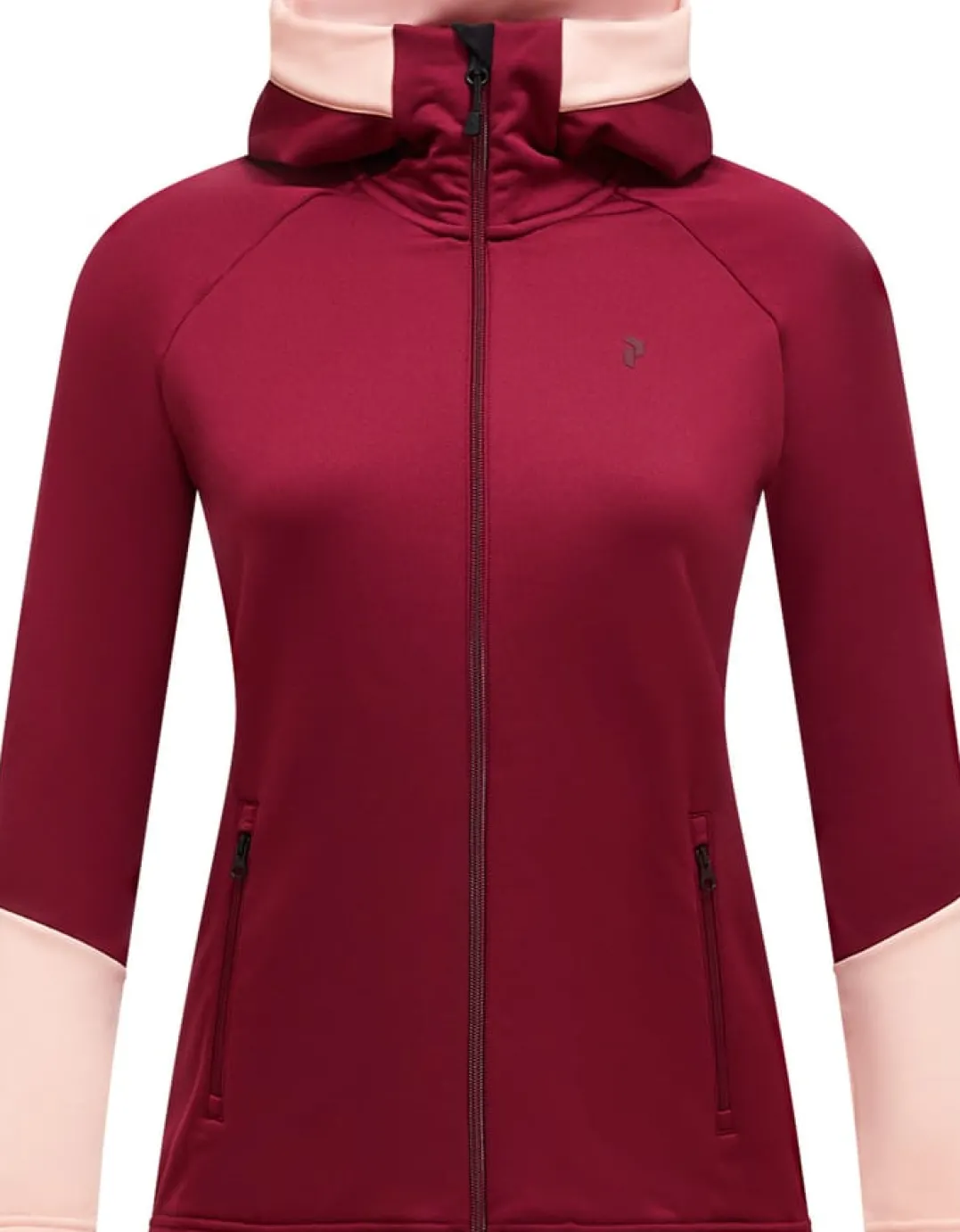 Peak Performance Women's Rider Essentials Zip Hood Vertical Zenith/peach Fuzz