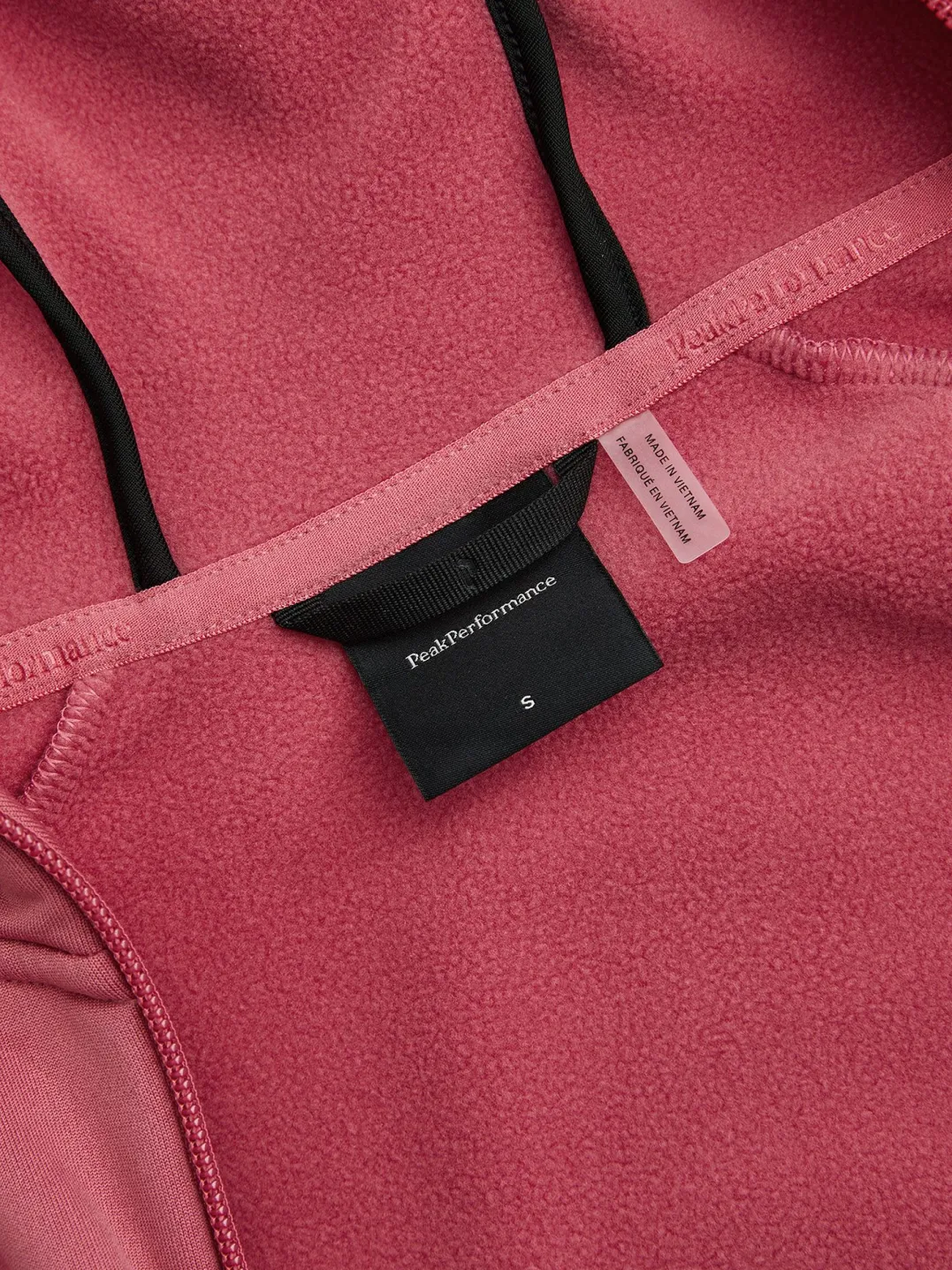 Peak Performance Women's Rider Essentials Zip Hood Mountain Blush/Frosted Blossom
