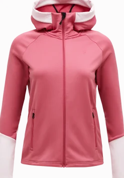 Peak Performance Women's Rider Essentials Zip Hood Mountain Blush/Frosted Blossom