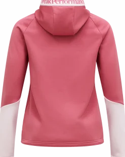 Peak Performance Women's Rider Essentials Zip Hood Mountain Blush/Frosted Blossom