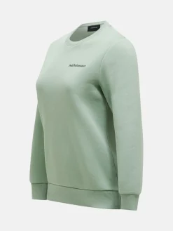 Peak Performance W Original Small Logo Cre Green Valley