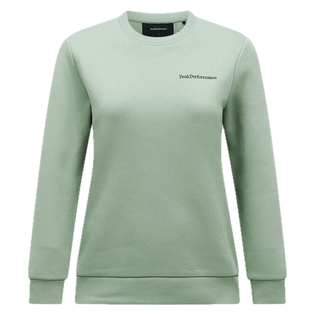 Peak Performance W Original Small Logo Cre Green Valley