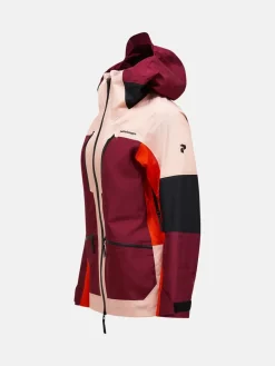 Peak Performance W Vertical Gore-Tex Pro Jacket Peach Fuzz/vertical Zenith/