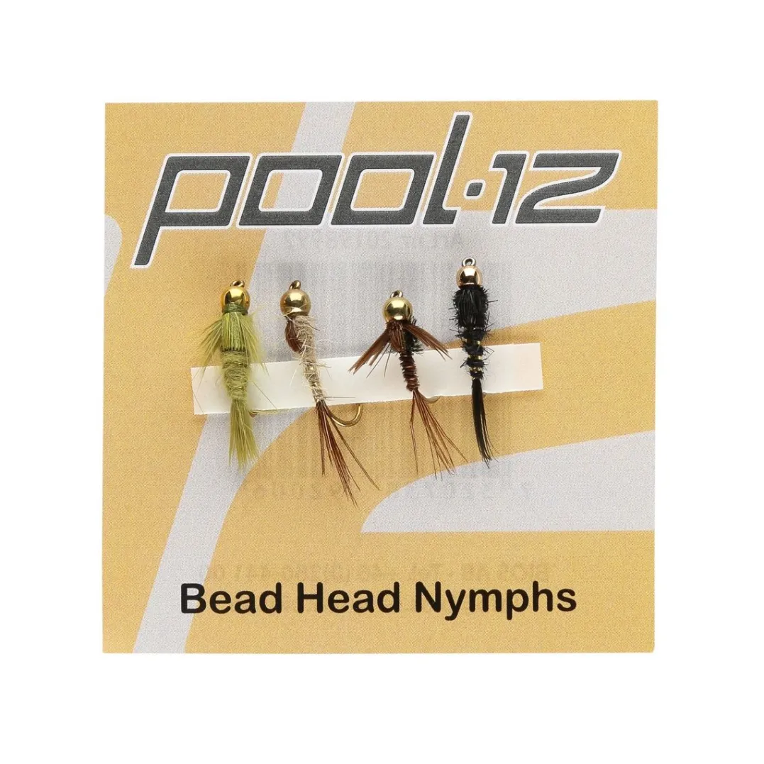 Pool 12 Bead Head Nymphs 4-Pack