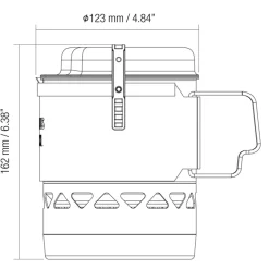 Primus Lite XL Stove System II 1.0 L Black