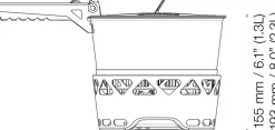 Primus Primetech Stove Set II 1x1.3L W. Pan No Color