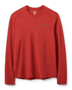 Rab Force Ls Tee Tuscan Red