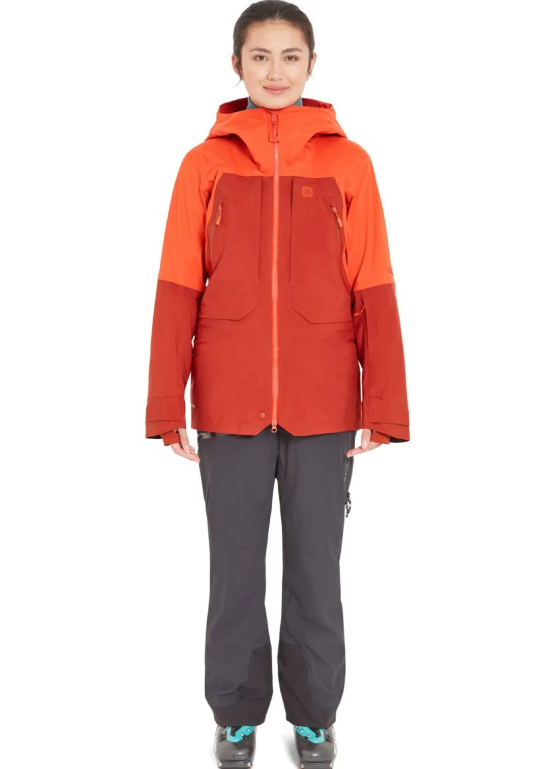 Rab Khroma Converge Jacket Wmns Red Grapefruit/Tuscan Red