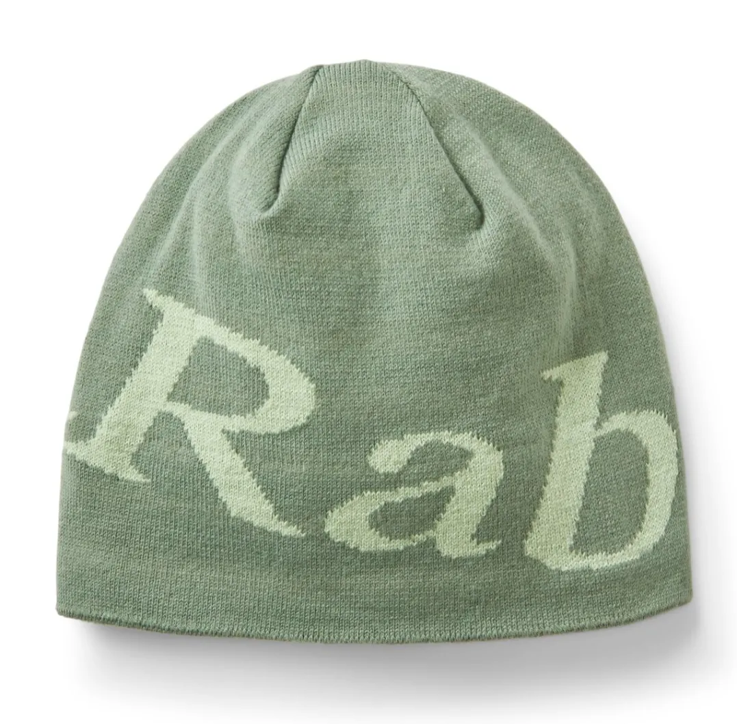 Rab Logo Beanie Dark Fig Green/fig Green